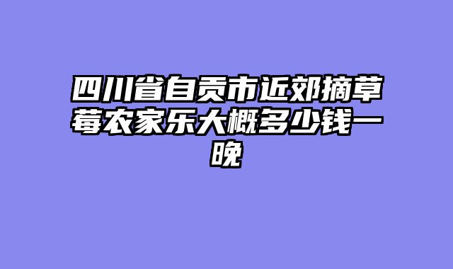 四川省自贡市近郊摘草莓农家乐大概多少钱一晚