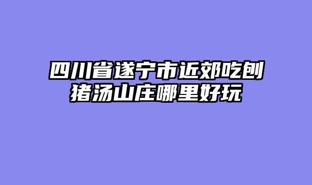 四川省遂宁市近郊吃刨猪汤山庄哪里好玩