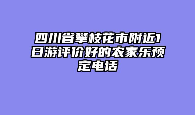 四川省攀枝花市附近1日游评价好的农家乐预定电话