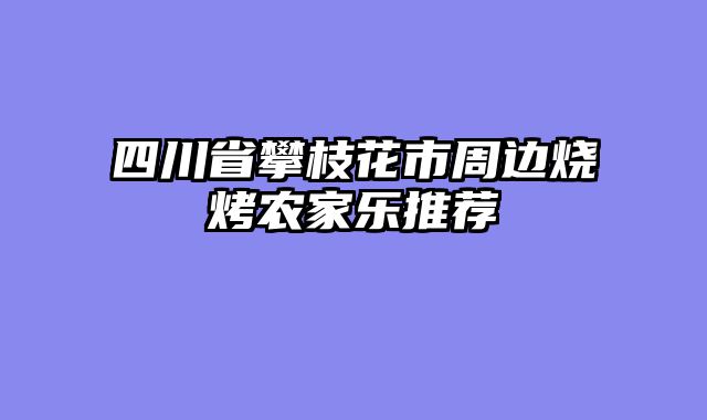 四川省攀枝花市周边烧烤农家乐推荐