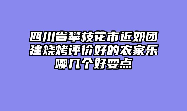 四川省攀枝花市近郊团建烧烤评价好的农家乐哪几个好耍点