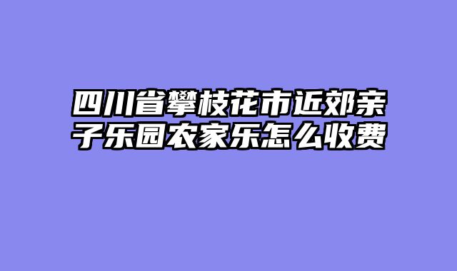四川省攀枝花市近郊亲子乐园农家乐怎么收费