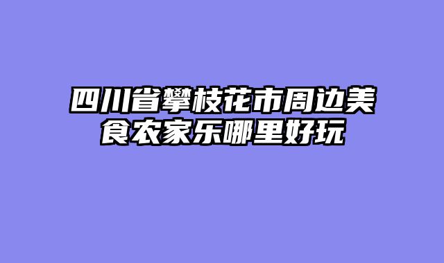 四川省攀枝花市周边美食农家乐哪里好玩