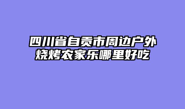 四川省自贡市周边户外烧烤农家乐哪里好吃