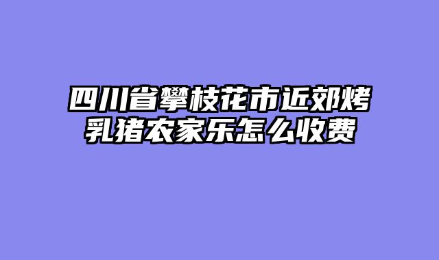 四川省攀枝花市近郊烤乳猪农家乐怎么收费