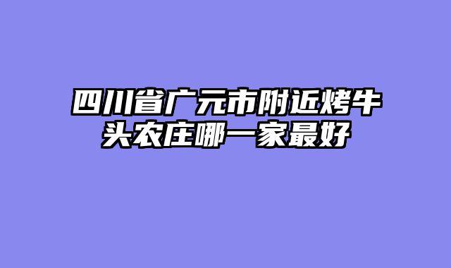 四川省广元市附近烤牛头农庄哪一家最好