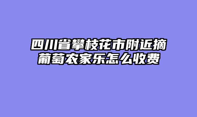 四川省攀枝花市附近摘葡萄农家乐怎么收费