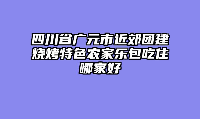 四川省广元市近郊团建烧烤特色农家乐包吃住哪家好