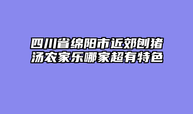 四川省绵阳市近郊刨猪汤农家乐哪家超有特色