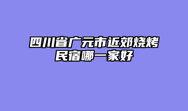 四川省广元市近郊烧烤民宿哪一家好