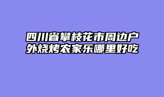 四川省攀枝花市周边户外烧烤农家乐哪里好吃
