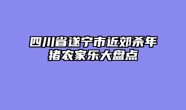 四川省遂宁市近郊杀年猪农家乐大盘点