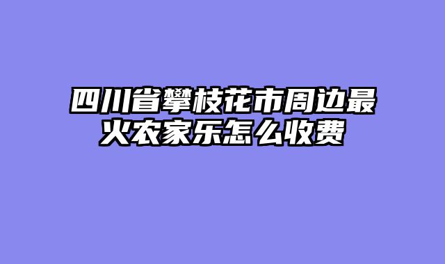 四川省攀枝花市周边最火农家乐怎么收费