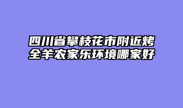 四川省攀枝花市附近烤全羊农家乐环境哪家好