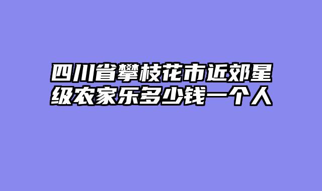 四川省攀枝花市近郊星级农家乐多少钱一个人