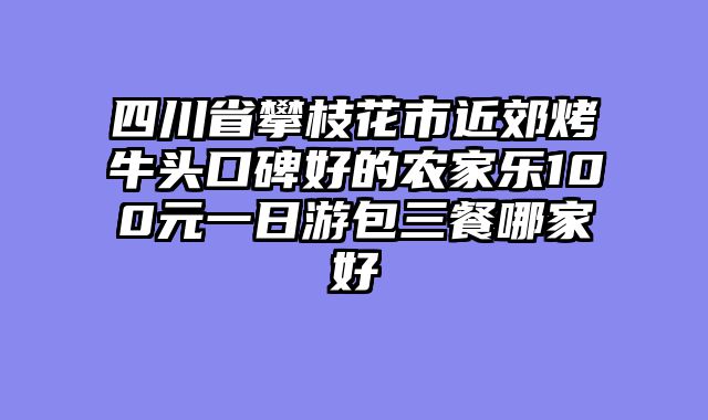四川省攀枝花市近郊烤牛头口碑好的农家乐100元一日游包三餐哪家好