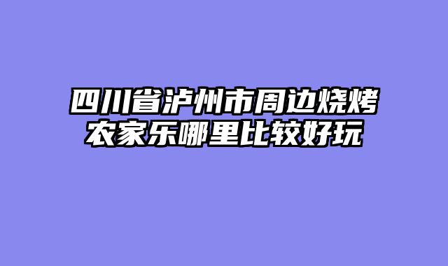 四川省泸州市周边烧烤农家乐哪里比较好玩