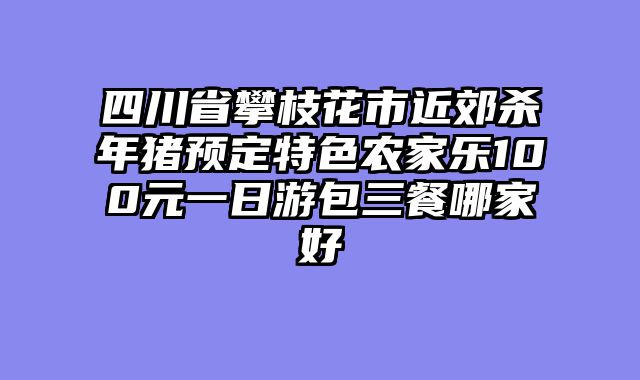 四川省攀枝花市近郊杀年猪预定特色农家乐100元一日游包三餐哪家好