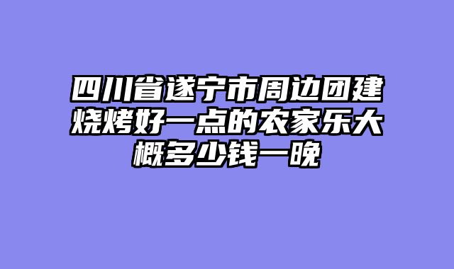 四川省遂宁市周边团建烧烤好一点的农家乐大概多少钱一晚