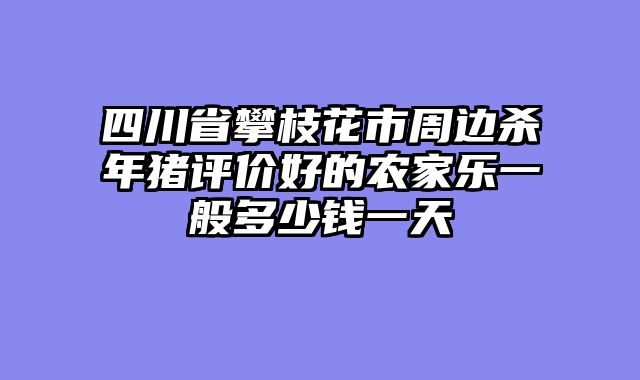 四川省攀枝花市周边杀年猪评价好的农家乐一般多少钱一天