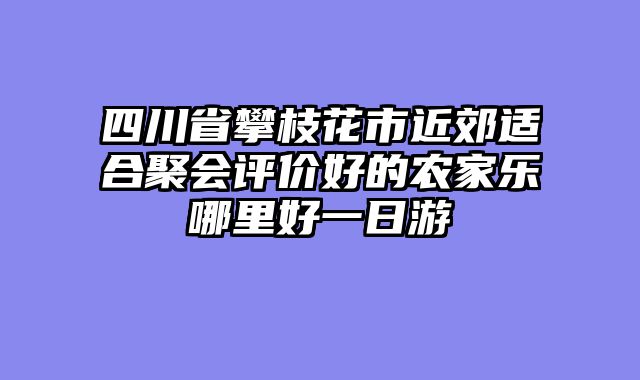 四川省攀枝花市近郊适合聚会评价好的农家乐哪里好一日游