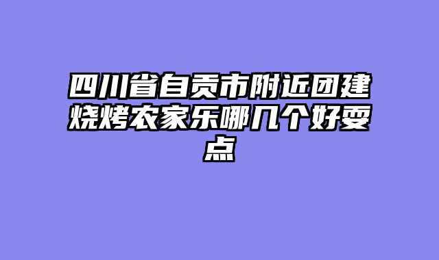 四川省自贡市附近团建烧烤农家乐哪几个好耍点