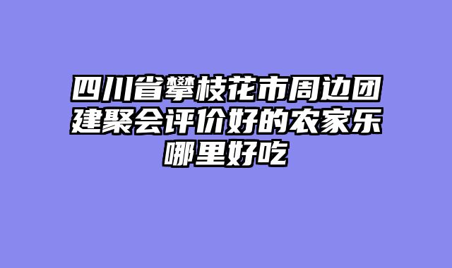 四川省攀枝花市周边团建聚会评价好的农家乐哪里好吃