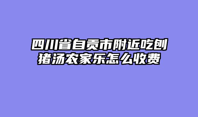 四川省自贡市附近吃刨猪汤农家乐怎么收费