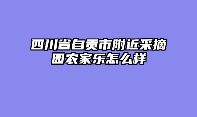 四川省自贡市附近采摘园农家乐怎么样